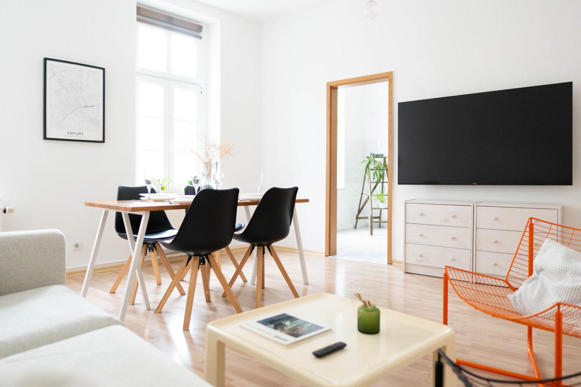Grosse 3 Zimmer Wohnung Mit Netflix In Zentraler Lage Erfurt Exterior foto